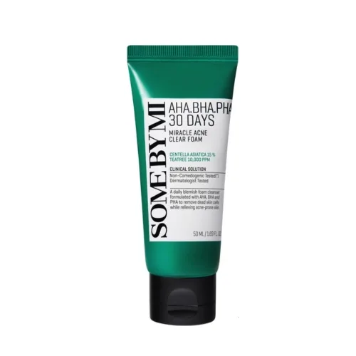 Пінка для вмивання з кислотами 50 мл Some By Mi aha bha pha 30 days miracle acne clear foam