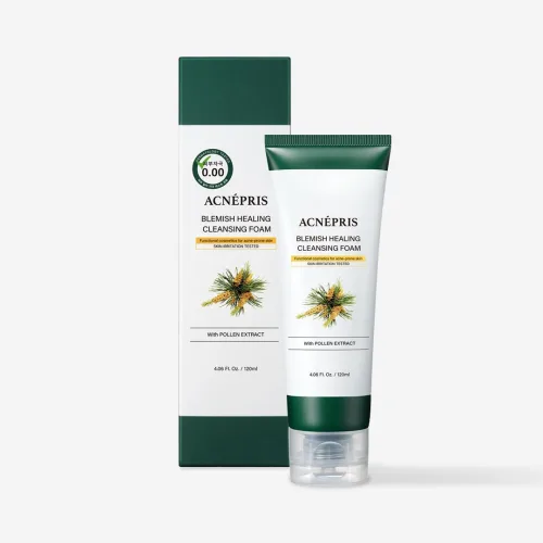 Очищувальна піна для обличчя від висипань 120 мл Biolee acnepris blemish healing cleansing foam