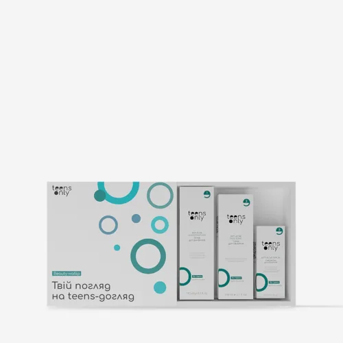 Набір для догляду за обличчям 150 мл + 150 мл + 50 мл teens only for-teens anti-acne