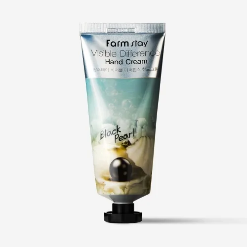 Крем для рук з чорними перлами 100 мл FarmStay Visible Difference Hand Cream Black Pearl