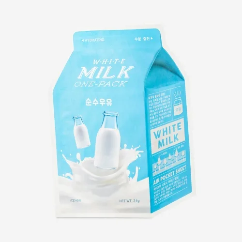 Тканинна маска A'pieu White Milk One-Pack з молочними протеїнами, 21 мл