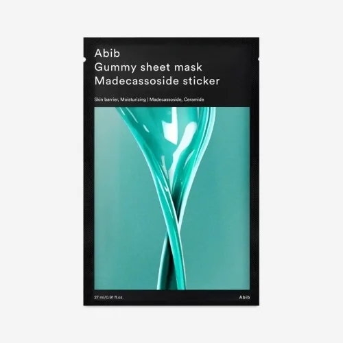 Зволожувальна тканинна маска з мадекасозидом 30 мл ABIB gummy sheet mask madecassoside sticker