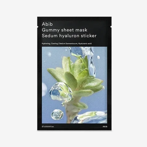 Зволожувальна тканинна маска з гіалуроновою кислотою 30 мл ABIB gummy sheet mask hyaluron sticker