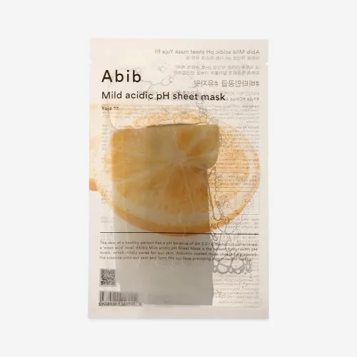 Вітамінна маска з екстрактом юзу зі слабокислим рівнем ph 30 мл ABIB mild acidic ph sheet mask yuja fit