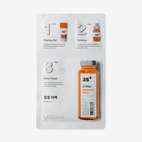 Маска для обличчя 3-х крокова освітлююча Missha 3-step Whitening Mask