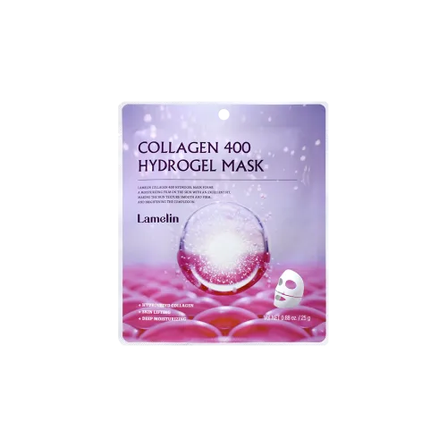 Гідрогелева маска для обличчя з колагеном 25 мл Lamelin collagen 400 hydrogel mask