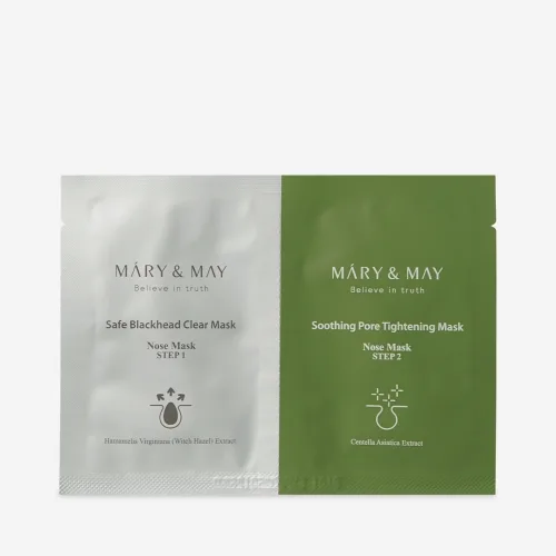Набір патчів від чорних цяток Mary&May daily safe black head clear nose mask
