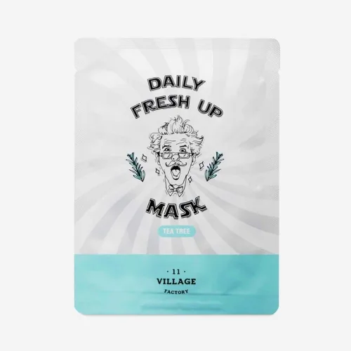 Тканинна маска для обличчя з екстрактом чайного дерева 20 мл Village 11 Factory Daily Fresh Up Tea Tree