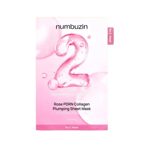 Маска для обличчя тканинна Numbuzin No.2 Rose PDRN Collagen Plumping Sheet Mask