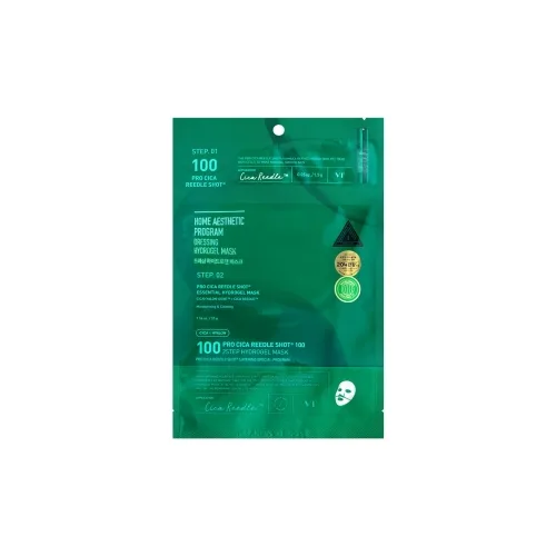 Двоетапна гідрогелева маска з центеллою 1.5 мл + 33 мл VT Cosmetics pro cica reedle shot 100 2 step hydrogel mask
