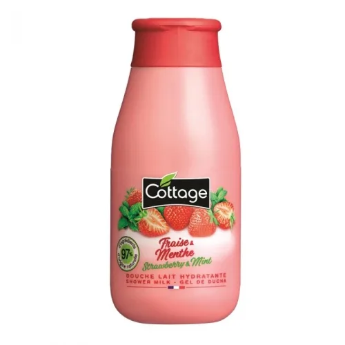 Зволожуюче гель-молочко для душу, 50 мл 50 мл Cottage Strawberry&Mint