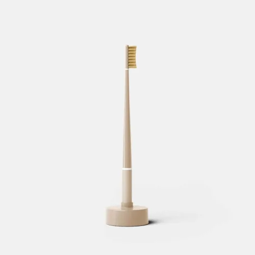 Зубна щітка середньої жорсткості з екстрактом ехінацеї PIUMA gold nude medium toothbrush