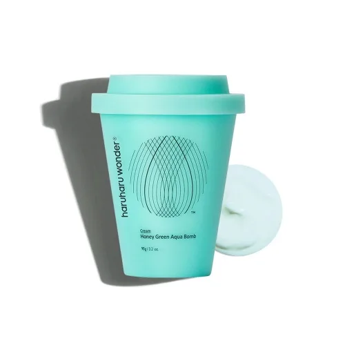 Зволожувальний крем для обличчя з медом 90 мл Haruharu wonder honey green aqua booming cream