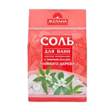 Сіль04 д/ванни Желанна з олією Чайного дерева 500г