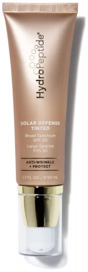 HydroPeptide Solar Defense Tinted SPF30 - Зволожуючий і вирівнюючий тон шкіри крем