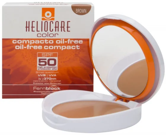 Cantabria Heliocare Color Oil-Free Compact SPF50 Sunscreen - Сонцезахисна компактна пудра на водній основі