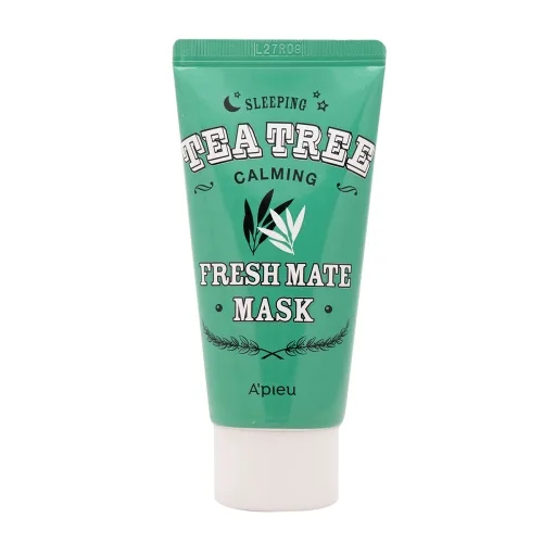 Нічна маска для обличчя A`pieu Fresh Mate Tea Tree Calming Mask заспокійлива з маслом чайного дерева 50 мл