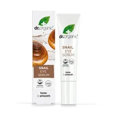 Сироватка Dr. Organic для шкіри навколо очей з муцином равлика 15мл