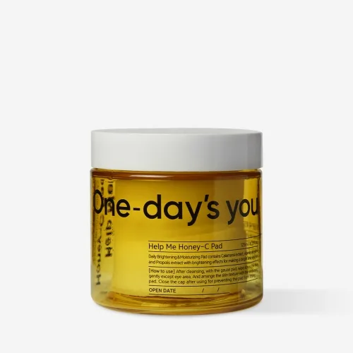 Тонер-пади для обличчя з прополісом і вітаміном С 125 мл One-day`s you help me! honey-c pad
