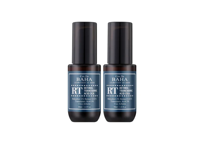 Акційний набір COS DE BAHA Retinol & Tranexamic Acid Radiance Boost Facial Serum RT 2 шт