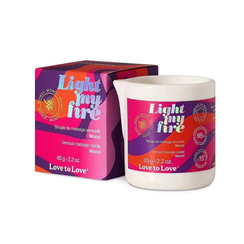 Масажна свічка Love To Love LIGHT MY FIRE Monoi 65 мл