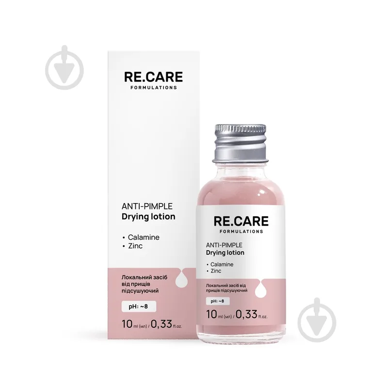 Засіб RE.CARE від прищів підсушуючий Anti-Pimple Drying Lotion 10 мл 1 шт.