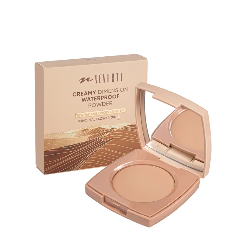 Пудра для обличчя водостійка компактна Neverti Creamy Dimension NP202 006 Medium Beige (13348344)