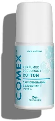 Жіночий дезодорант натуральний "Бавовна" - Comex Ayurvedic Natural 24h Perfumed Deodorant Cotton, 50 мл (до 03.2027)