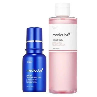 Medicube Pore Ampoule 2000 & PDRN Pink Cica Toner