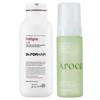 Набір для очищення обличчя та відновлення волосся Arocell & Dr.FORHAIR, 2 в 1