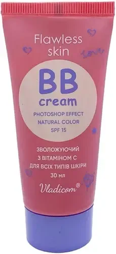 BB крем для обличчя з вітаміном C зволожуючий "Flawless Skin" VladiCom 30 мл