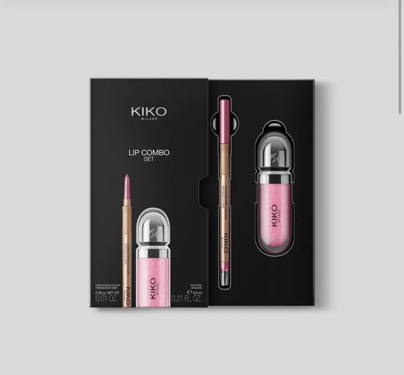 Подарунковий набір Kiko Milano Lip Combo Set 3D блиск