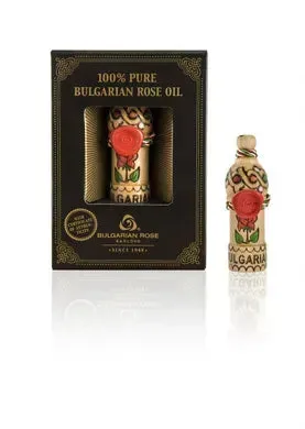 Натуральна 100% ефірна олія болгарської троянди в мускалі Bulgarian Rose 0,5 г