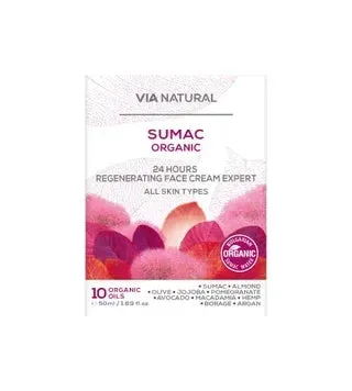 Експертний крем для обличчя 24 години Сумах Organic VIA Natural від BioFresh, 50 мл