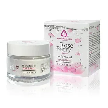Денний крем для обличчя Rose Berry Nature від Bulgarian Rose 50 мл
