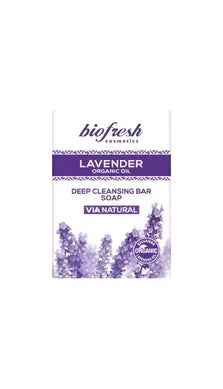 Глибоко очищувальне мило VIA Natural Lavender від BioFresh 100 г