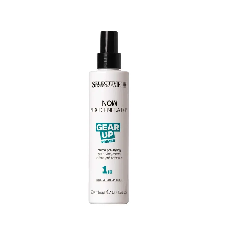 Крем-праймер для волосся з легкою фіксацією Selective Professional Cream Gear Up Pre-Styling 200 мл (38398791)