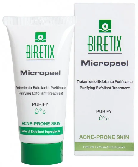 Cantabria Biretix Micropeel Purifying Exfoliant Treatment - Очищуючий скраб-ексфоліант для шкіри з акне