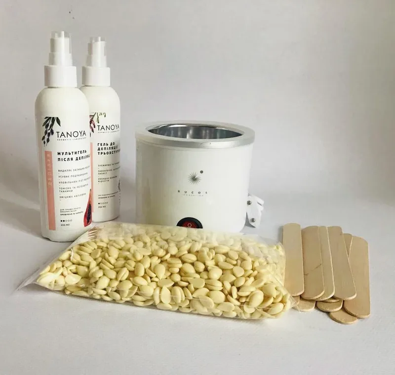 Набір для депіляції BUCOS воском Ital Wax з банковим воскоплавом відпимальний
