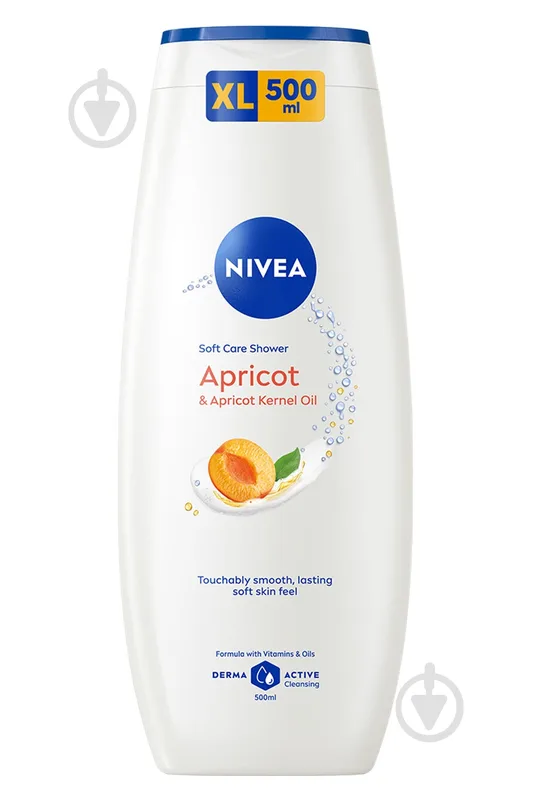 Гель для душу Nivea Крем та абрикос 500 мл