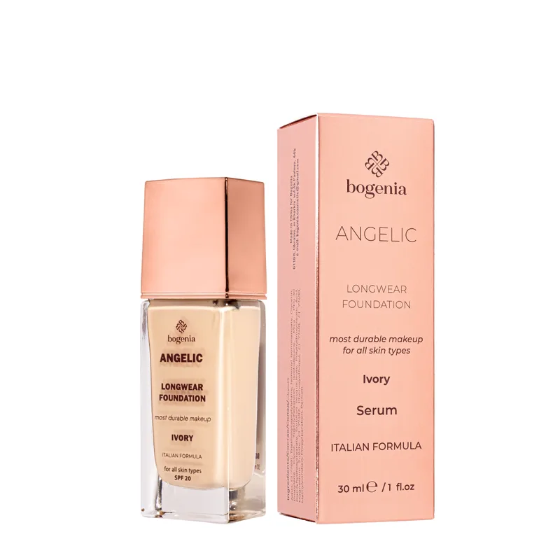 Тональна база для обличчя стійка Bogenia Angelic Longwear Foundation BG605