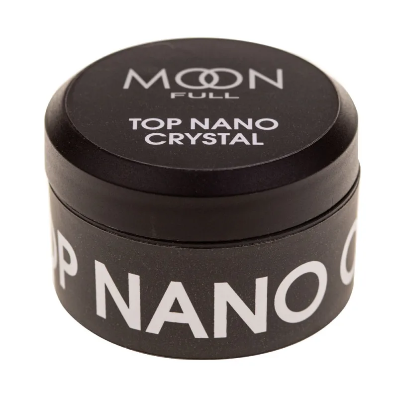 Топ для гель-лаку без липкого шару Moon Full Nano Crystal Top Coat Стійкий до подряпин 15 мл