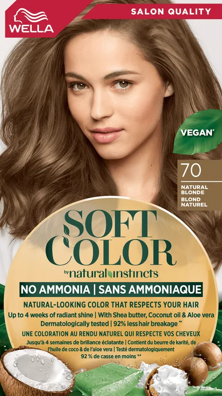 Фарба для волосся без аміаку WELLA Soft Color 70 Натуральний блонд