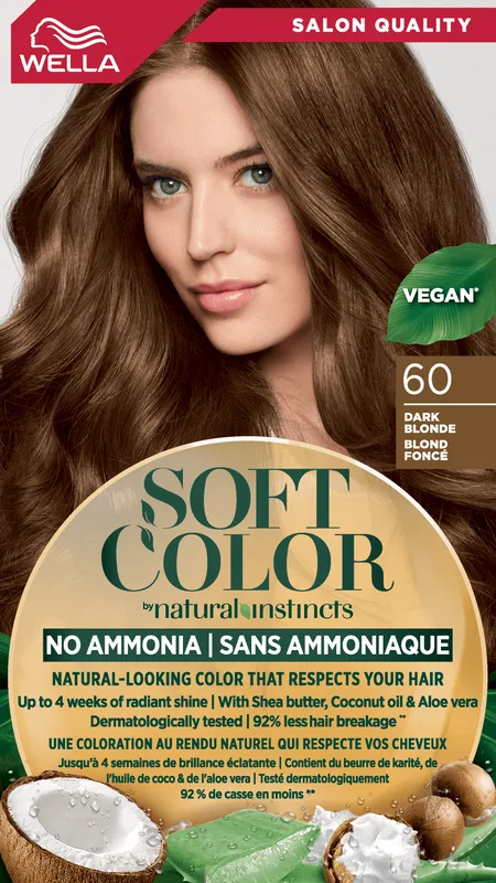 Фарба для волосся без аміаку WELLA Soft Color 60 Темний блонд