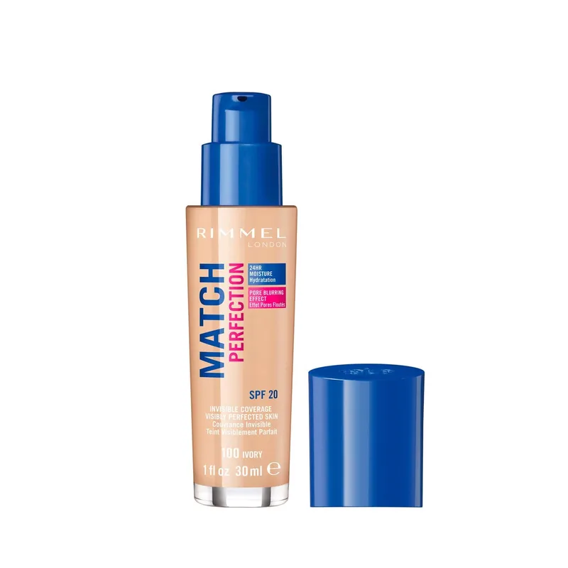 Тональная основа RIMMEL MATCH PERFECTION №100, 30 мл