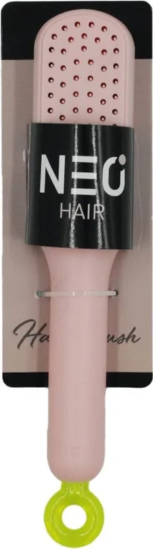 Щітка масажна NEO hair з функцією самоочищення рожева