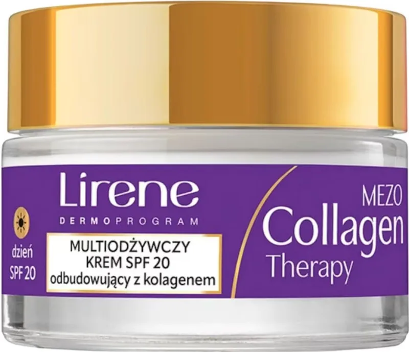 Крем для обличчя Lirene Mezo Collagen Therapy 70+ SPF 20 мультиживильний 50 мл