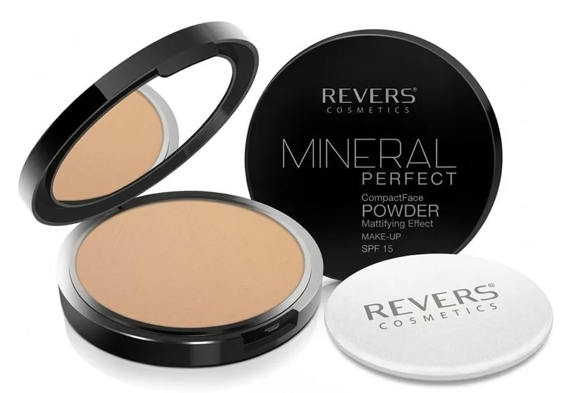 Пудра для обличчя REVERS Mineral Perfect Powder компактна пресована мінеральна відтінок