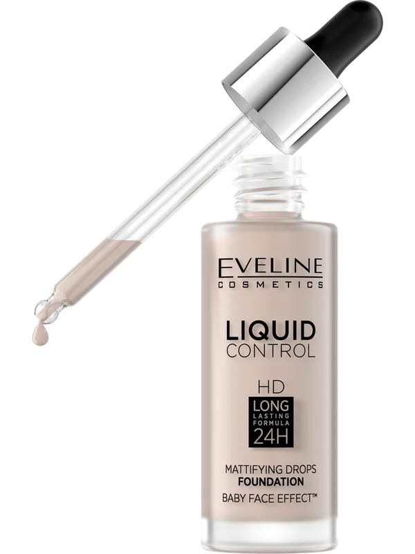Тональная основа жидкая Инновационная Eveline Liquid Control № 005 32 мл