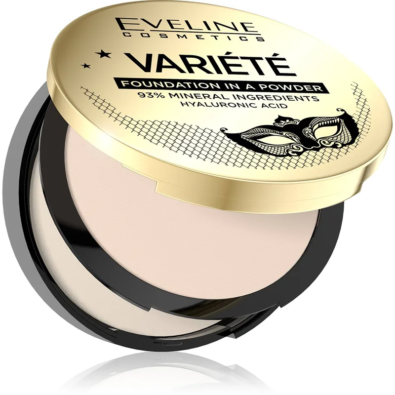 Пудра для обличчя Eveline Cosmetics Variete мінеральна компактна 10 Ivory 8 г